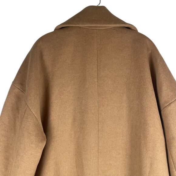 Gap Oversized Longline Wool Blend Coat Button Front Camel Tan Size XXL - Picture 8 of 12